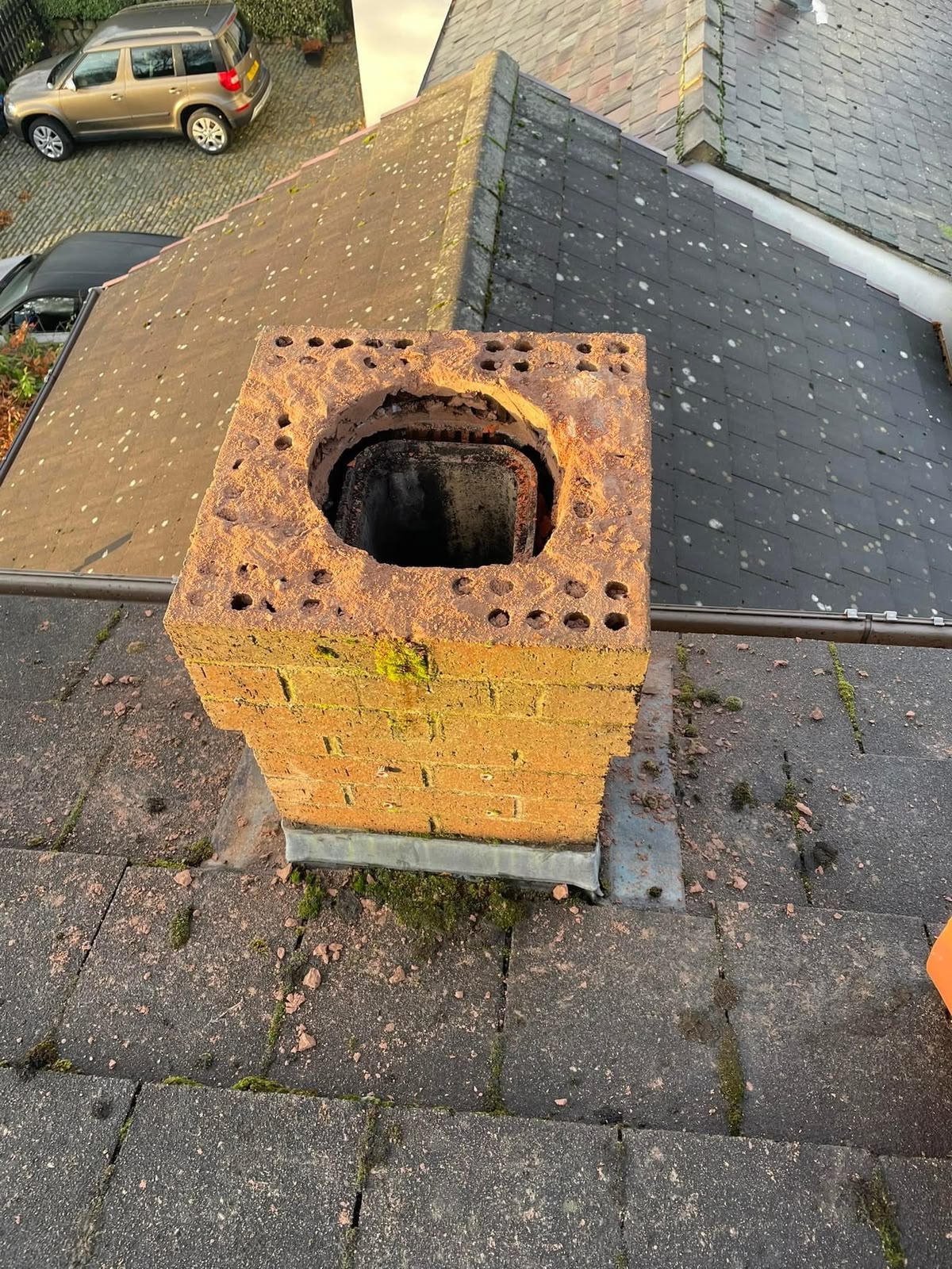 Chimney repairs and repointing Glasgow by Monarch Roofing