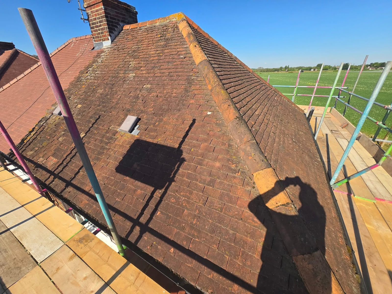 Roof repairs Glasgow: pitched roof repair by Monarch Roofing